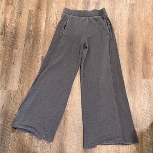 Kids Charcoal Wide-Leg Sweatpants